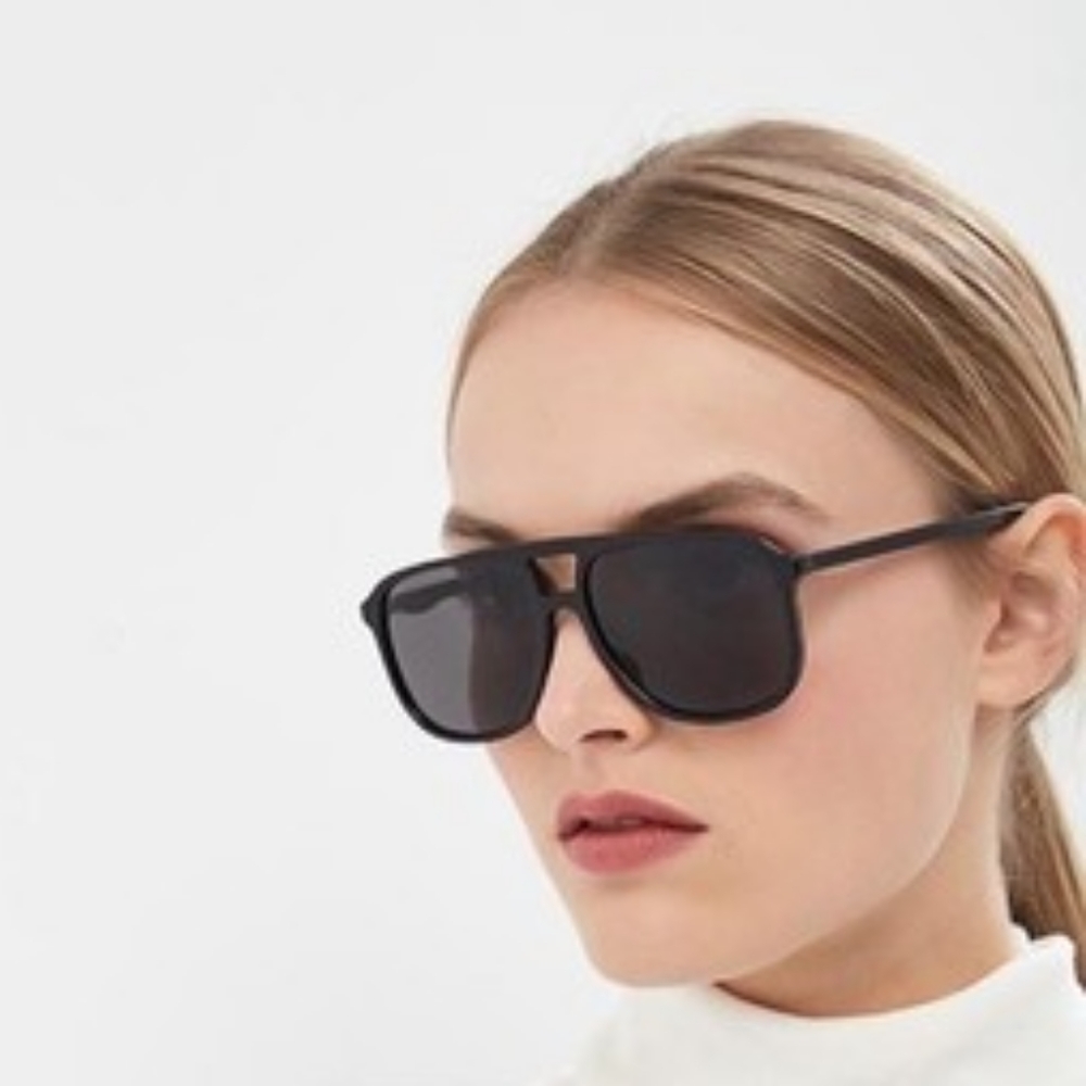NEW GUCCI AVIATOR SUNGLASSES GG0262SA 001 BLACK GUCCI AVIATOR EYEWEAR - Picture 4 of 10